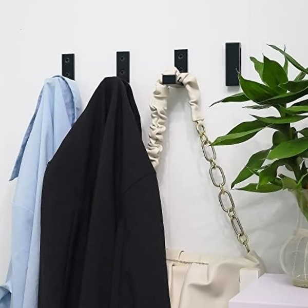 Foldbar kollisionshindrende vægkroge med afrundede kanter for sikkerhed 2 stk. Foldbare Krog til Tøj