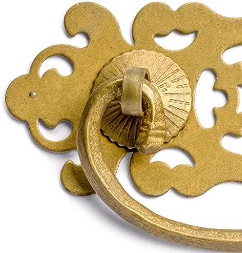 10,2x5,3cm Hardware Philosophy Scattered Pearl Messing Skuffegreb Hardware Træk - Sæt af 2
