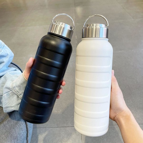 Water Bottle Insulated Cup with Handle 750ml Stainless Steel Liner Portable Student Water Bottle for