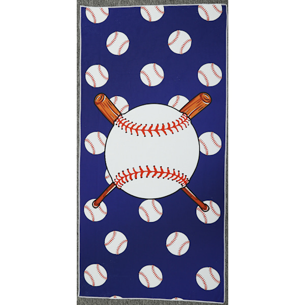 Baseball Mikrokuitu Rantapyyhe 75×150cm, Nopeasti Kuivuva, Viileä Uima-allapyyhe, Aurinkotuolin Päällinen