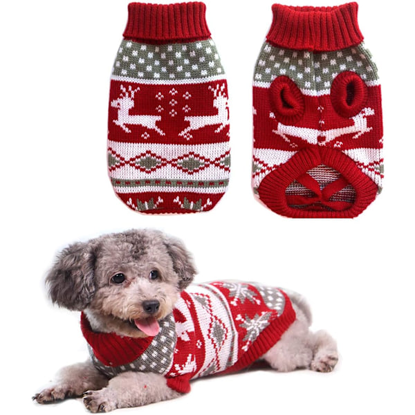 Christmas Sweaters for Dogs Pet Winter Knitwear Christmas Clothes Classic Warm Coats Argyle Snowflak