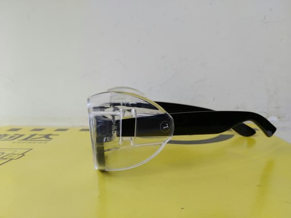 Pairs Clear Side Shields for Safety Glasses Side Shields Universal Side Shield for Small Medium Glasses-L