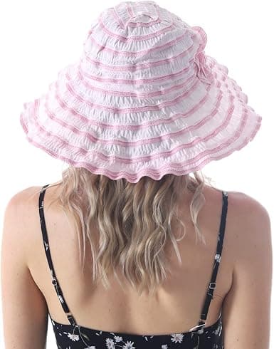 Dam Vintage Strand Solhatt Fällbar Resväska Bred Brätte Sommarhatt