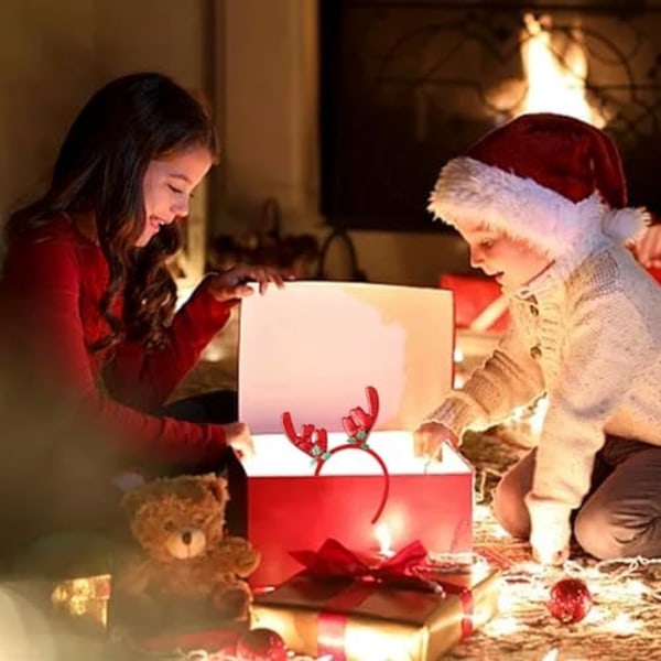 Julhuvudband, Julhårtillbehör för Vuxna och Barn, Renväxthuvudband