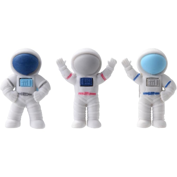 Mini Astronaut Viskelæder til Børn, 3D Puslespil Viskelæder til Drenge og Piger, Sjove Viskelæder til Skoleforsyninger Præmiegaver Fest