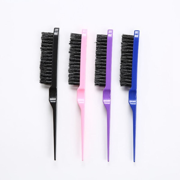 Svart professionell hårborste Thin Line Hårstylingverktyg 4 färger 1 st