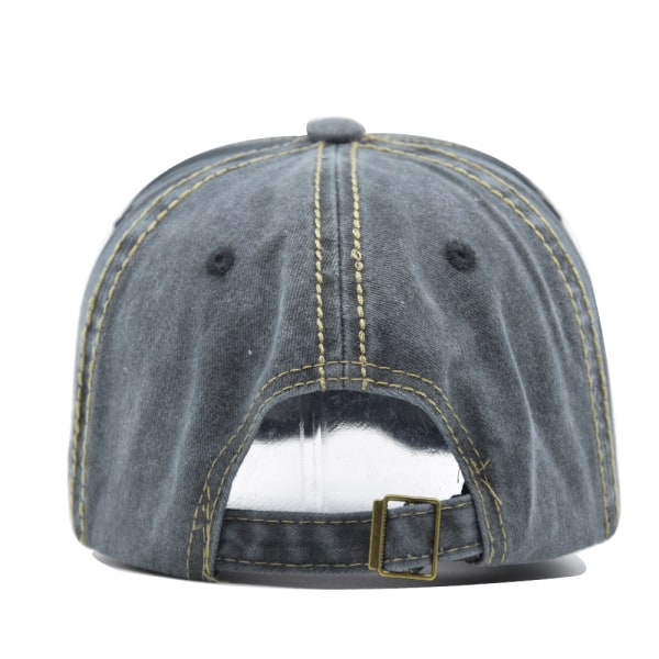 Herre Baseball Cap Vintage Broderi Haier Vasket Denim Truck C