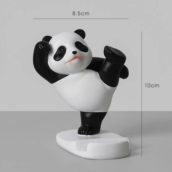 Telefonställ Skrivbordstillbehör Harts Panda Figurer Heminredning Dekorativa Bordsdekorationer Söt Telefonhållare
