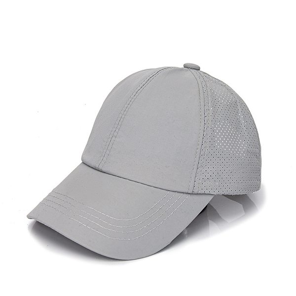 1-pack, 5-panel böjd skärm vattentät prestanda snap cap gray