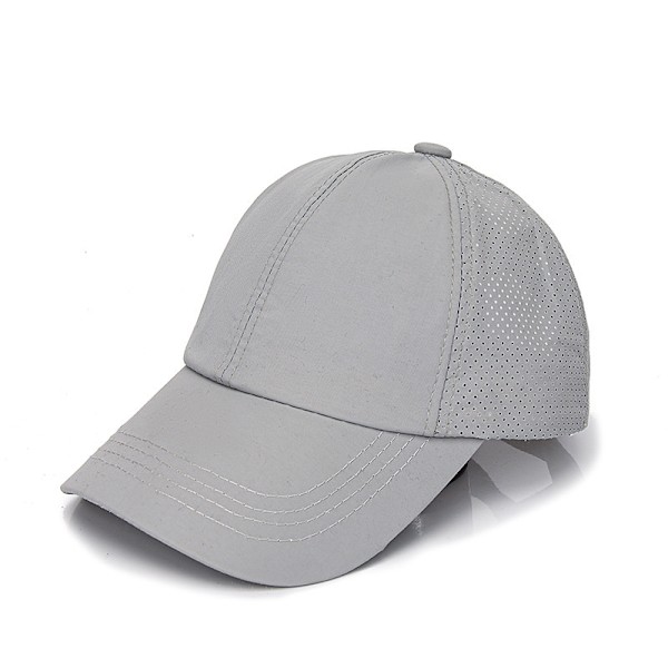 1-pakke, 5-panel buet skygge vandtæt performance snap cap gray