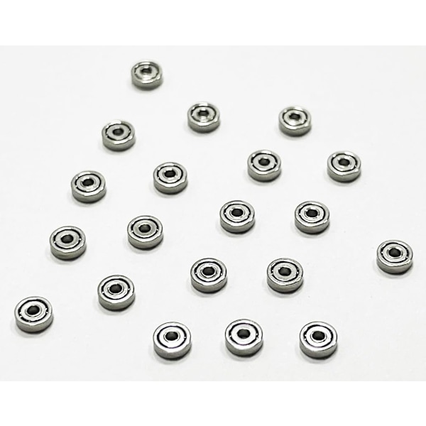 20 kpl 681ZZ mikrolaakereita, 1 x 3 x 1 mm minilaakereita. Laakeri 68