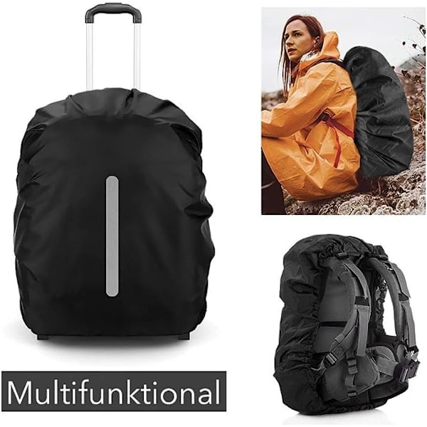 Sadesuojat repulluille heijastavilla nauhoilla (30-40L)