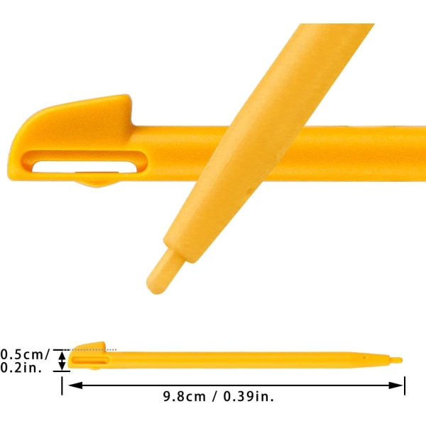 Berøringspenn i farget plast, kompatibel med Nintendo Wii U Gamepad P