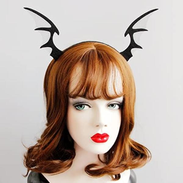 Halloween Batvingar Hårband Bat Hårband Bat Öron Hårband för Halloweenfest Cosplay Klä Upp Kostymtillbehör