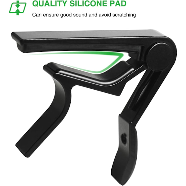 Guitar Capo String Akustisk & Elektrisk Guitar Capo Capo til akustisk guitar (Sort)