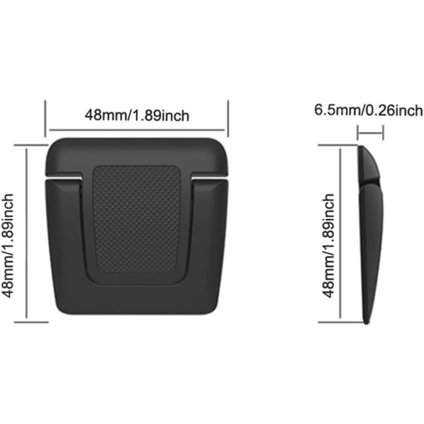 2 stk. Mini bærbar stativ usynlig datamaskin tastaturholder ergonomisk ABS bærbar stativ Fol