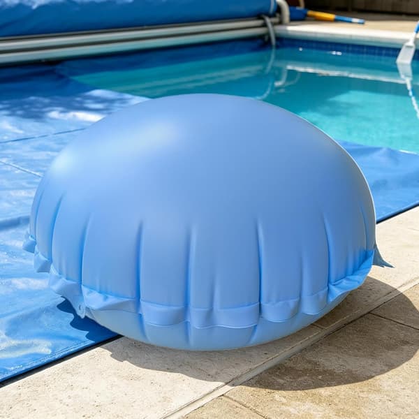 Oppustelig vinter-poolpude - Poolstøttepude - Oppustelig poolstøttepude til have, gårdhave, terrasse og græsplæne