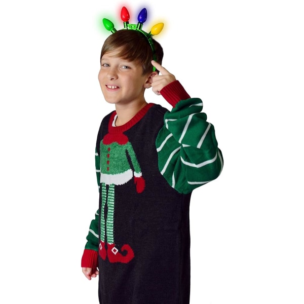 3 st julblinkande glödlampa pannband jul accessoarer
