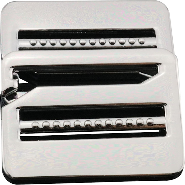 3,8×4,7×0,2cm Stege Lås Spänne 2st Pistolfärg Stark Metall Tri-Glide Spännlås Glidspännen Vävband Släppspänne