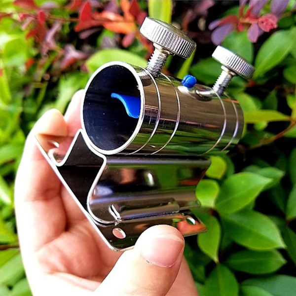 (7×5×5cm) Parasolholder til altanrækværk, rustfrit stål, paraplyklemme, paraplyholder til fiskekasse, rustfrit stål