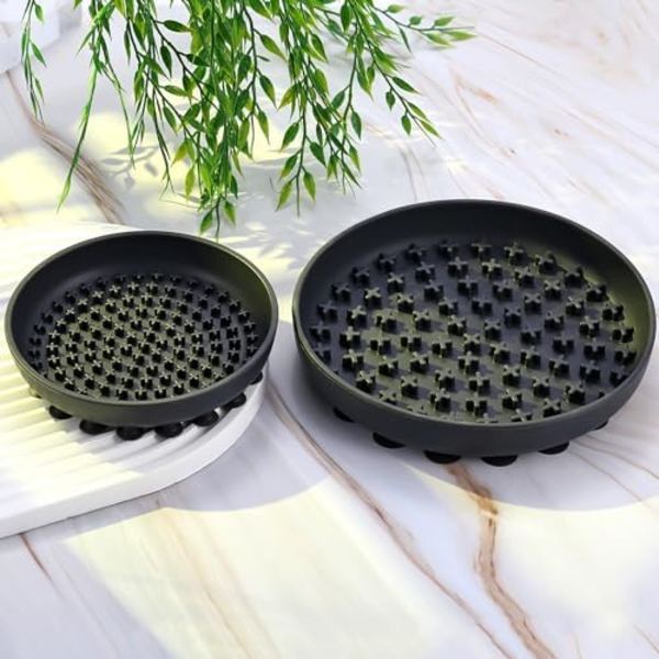 (20×20×3.7cm) Anti-glutton hundebolle - Anti-glutton skål - Silikon langsom foder - Anti-glutton hundebolle - Anti-glutton kat