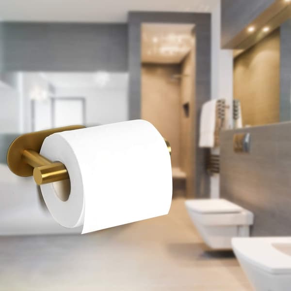 Selvklæbende toiletrulleholder til badeværelse, ingen boring