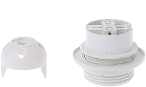 Til E27 Edison Pære, Skruefatning, Loftlampe Hvid/Sort