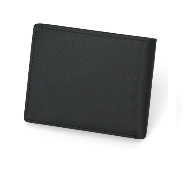 svart Cloudy Trifold lommebokbørste RFID-hode for tyveri for menn