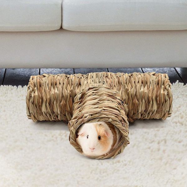 Hamster Grasstunnel Leketoy Guinea Pig Tunnel og Rørleke for