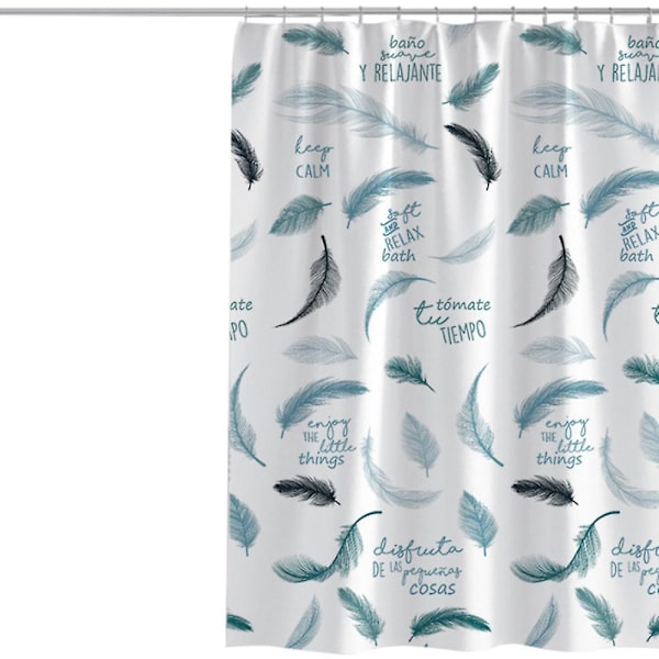 150x180cm, bruseforhæng til hjemmet, fjerprint polyester bruseforhæng