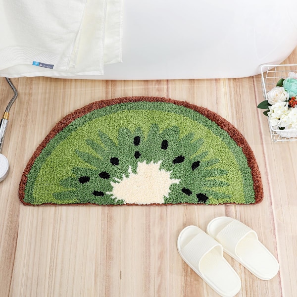 Sööt Kiwi kylpymatto - Superimevä ja liukumaton kylpyhuoneen matto, konepesu, sopii pesualtaalle, suihkuun ja makuuhuoneeseen (31\"x17\")