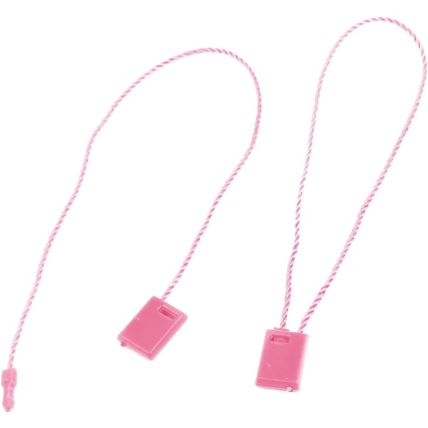 Pakke med 1000 nylon hengetiketter, 18 cm prisetiketter med karabinkrok, etiketter, snoretiketter, løkkefester, P