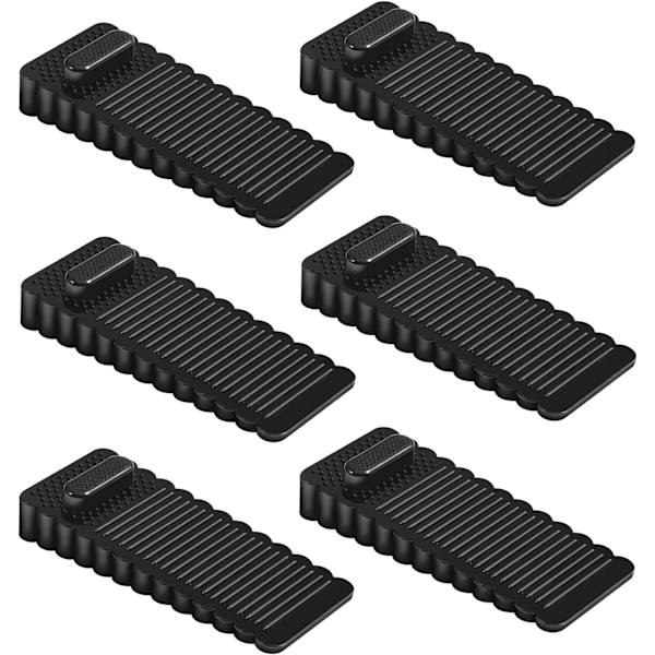 Ovipysäytin, 6 kpl PVC-ovipysäytin, korkeussäädettävä lattiapysäytin ja pinottava käyttöön, lattia