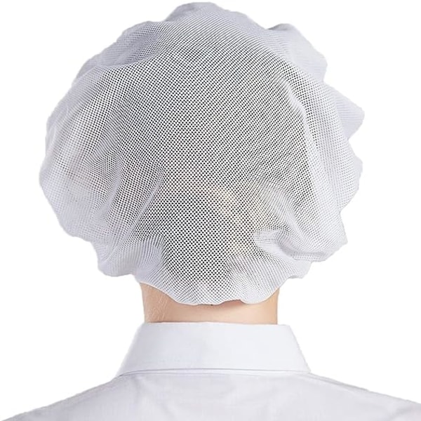(Hvit), Toque Mesh Cap 5 stk Beanies Hat Unisex Engangsfiskegarn