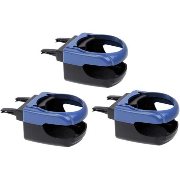 （blå）3-pack multifunktionella bilkopphållare