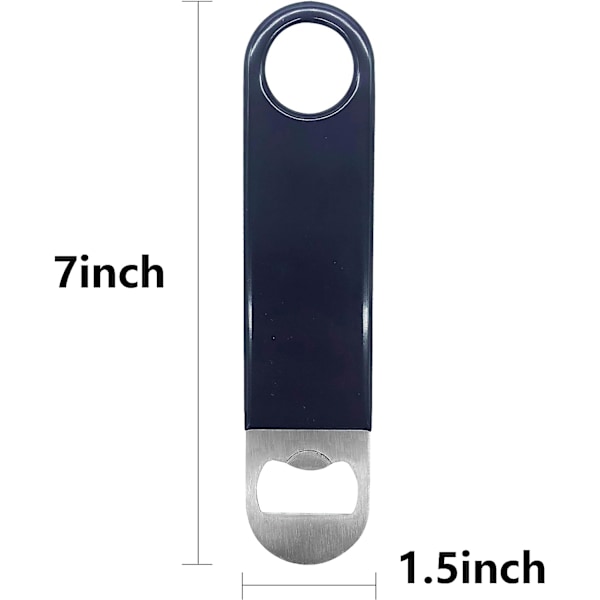 3-pack Flasköppnare, Ölflasköppnare, Snabböppnare, Platt flasköppnare i rostfritt stål med utsökt förpackning, för kök, bar eller restaurang