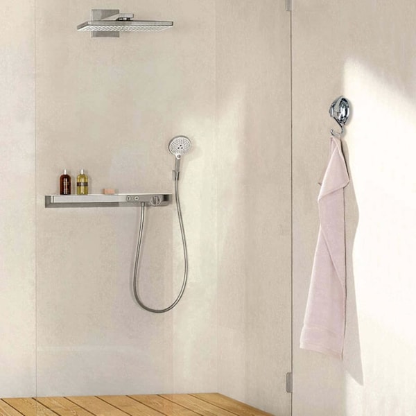 Silver Cup Hooks, Premium Vacuum Hanging Suction Cup Hooks, Heavy Duty Waterproof Strong S 2 Suction