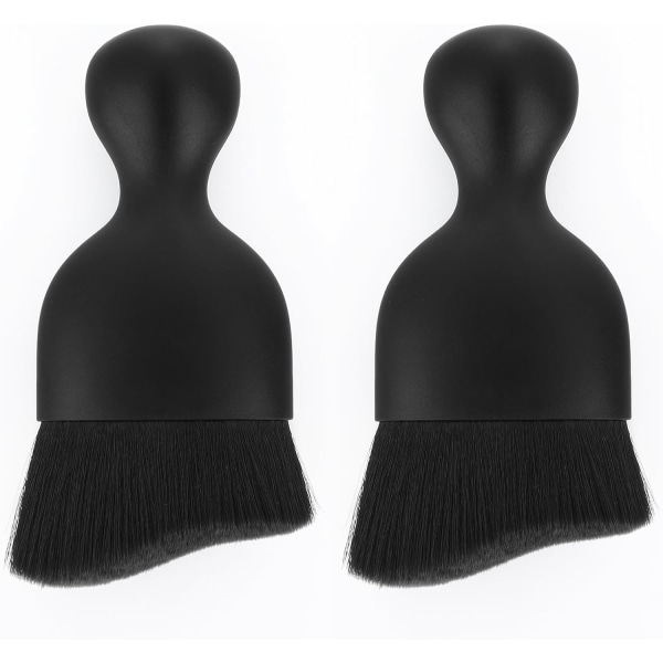 Scratch-Free Soft Car Interior Cleaning Brush, 2 Pack Black