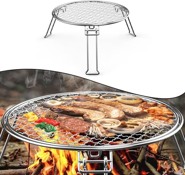 Multifunktionellt hopfällbart grillnät, perfekt för din utomhusmatlagningsutrustning