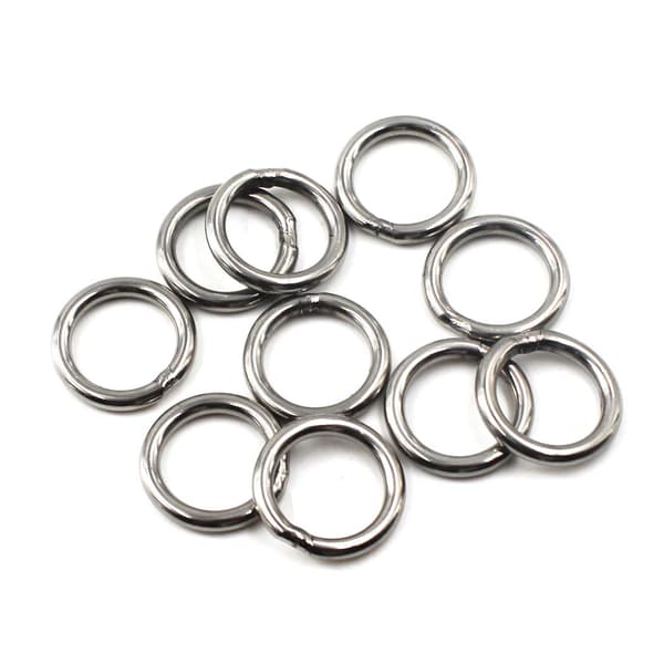 5x50mm O-formede ringer 304 sveiset rustfritt stålringer (10 stk)