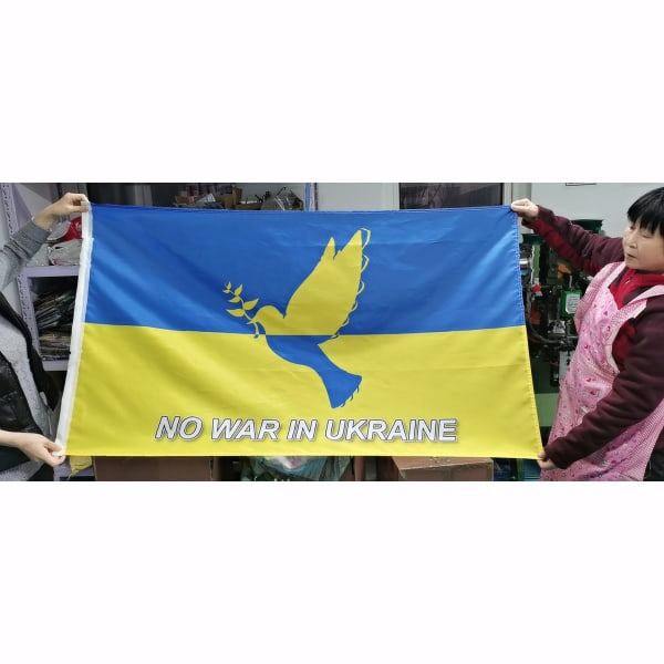 Rauhan lippu (90x150 cm (K)) rauhankyyhkynen lippu, rauhanlippu, polyesteri
