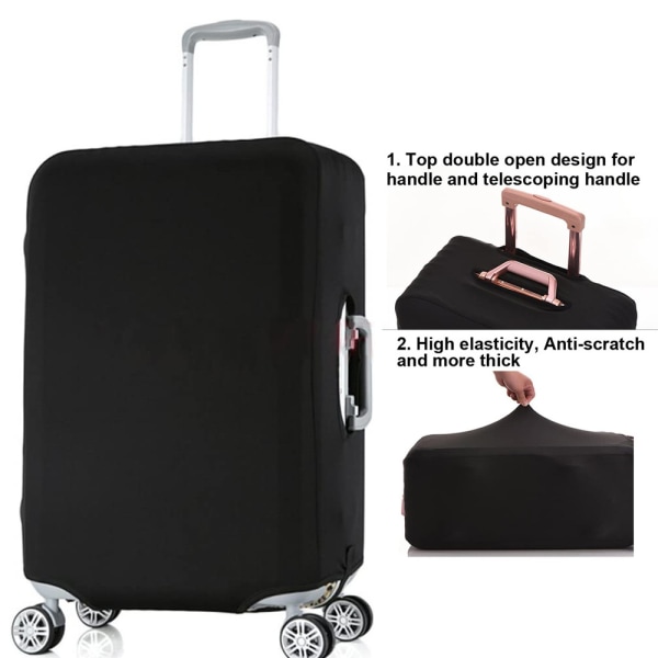 Rejsebagagedæksel, kuffertbeskyttertaske passer til L(26-28 tommer