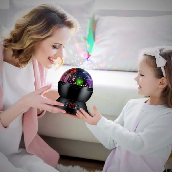 Star Projector Nattlys for barn med timer, gaver til jente a