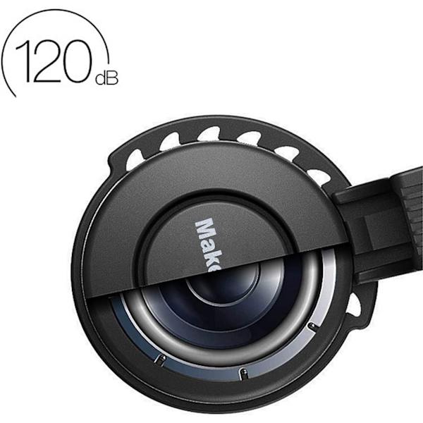Polkupyörän kello, USB-ladattava, 120 dB, näkymätön
