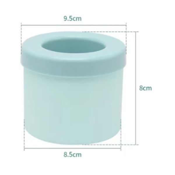Lille Ismaskine Kop Cylinder Silikone Isterningeforme Mini Ismaskine Isterningebakke Dekomprimer Isgitter Isterningebakker til fryser Let frigørelse (Blå-Gr