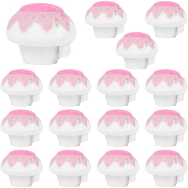 Dynetrekk Klips Snap Pins - 16stk Rosa Flocking Antiskli Dynetrekk Klips Soppform Fiksering Klips