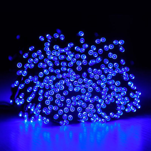 Solenergi Fairy Lights med 50 blå LED-er (22,9 fot)