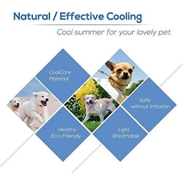 Sommermatte for kjæledyr (blå omslag - S：50*40 cm), Sofamatte for hund og katt, P