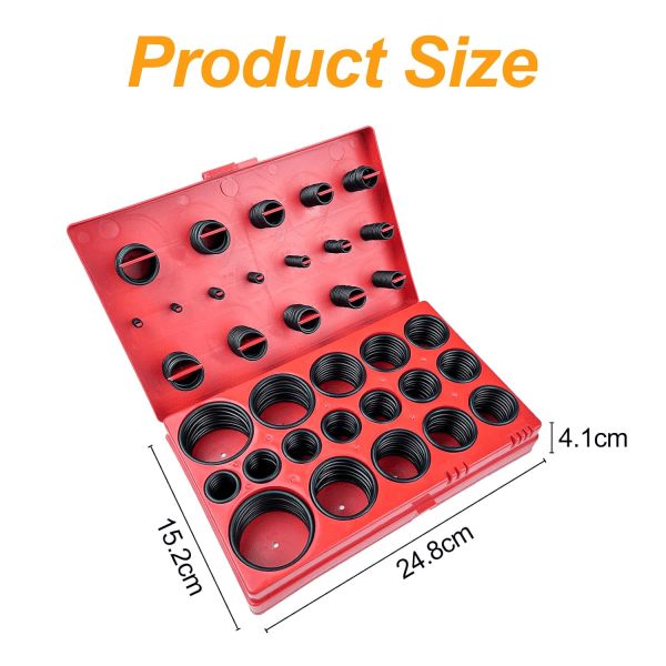 419 Pieces 32 Sizes O-Ring, Rubber Washer, Sealing O-Rings, O-Ring Kit, Rubber O Rings, O-Ring Assor