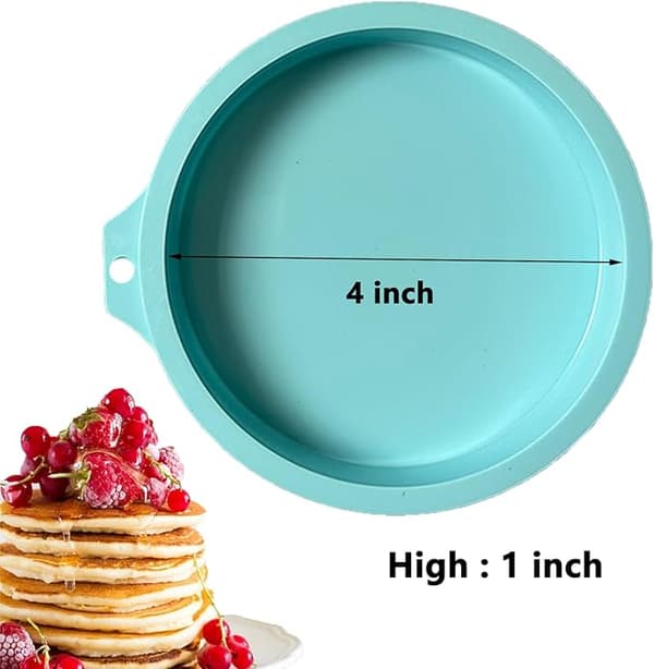 4 stk. Airfryer Egg Mold 4 tommer Silikon Eggformer Egg Bites Silikonform Silikoner Egg Pan Airfryer Tilbehør for Cupcake bakekopper Kake Muffi
